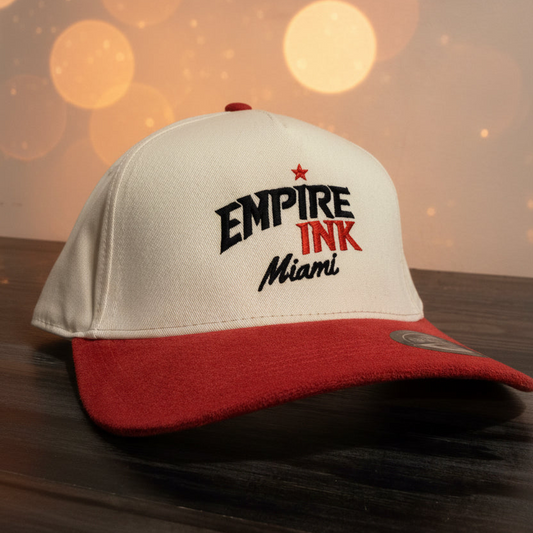 Snapback Cream - Colored with Red Velvet Visor