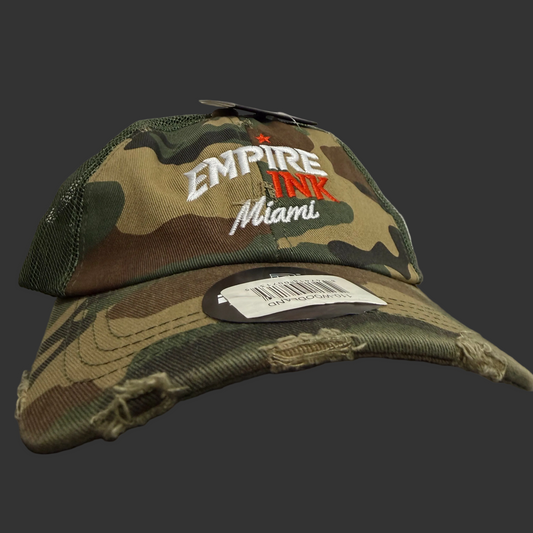 RUSTIC STYLE — CAMO Trucker Cap Torn with Maya